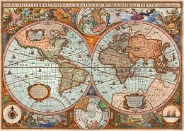 Schmidt puzzle 3000 pieces: Antique world map