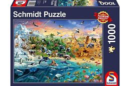 Schmidt puzzle 1000 pieces: the animal Kingdom