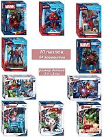 Set of 10 puzzles with 54 parts Step: Marvel