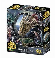 Prime 3D puzzle 500 pieces: a Collage. Dragons