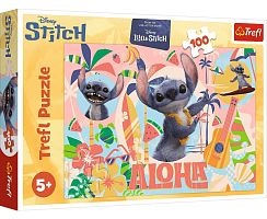 Trefl 100-Piece Puzzle: Stitch and his Friends in Action