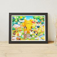Pintoo puzzle 1200 pieces: mousebox. Puzzle party in the garden