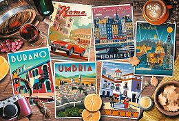 Trefl Puzzle 1500 pieces: Travel in Europe, collage