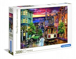 Clementoni puzzle 3000 pieces: Tram in San Francisco