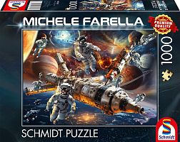 Schmidt 1000-piece puzzle: M.Farrell. In outer space