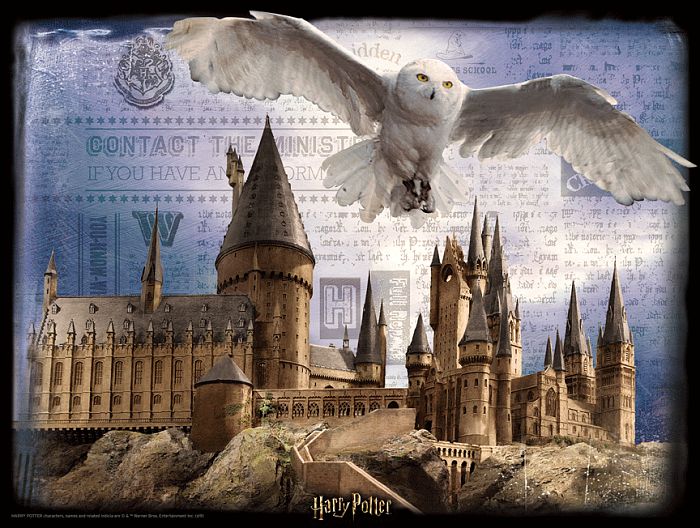 Prime 3D puzzle 500 pieces: Hogwarts and Hedwig 32513