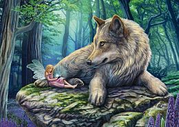 Schmidt 500-piece Puzzle: Wolf and Elf