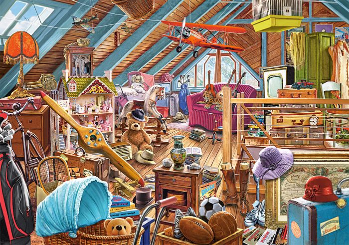 Puzzle Castorland 500 items: Cluttered attic B-53407