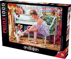 Puzzle Anatolian 1000 pieces: Ballerina with her puppy