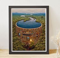 Puzzle Pintoo 2000 details: J. Yerka. Library