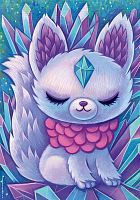 Heye 500 Puzzle pieces: A fox cub with a crystal