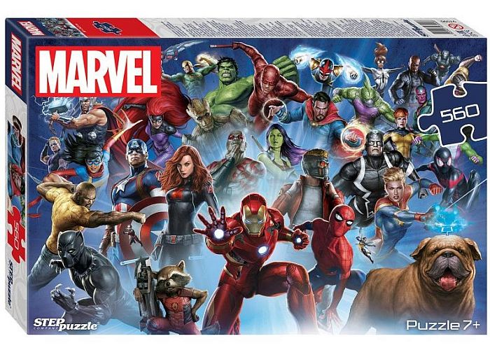 Step puzzle 560 pieces: Marvel 97090