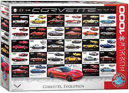 Eurographics 1000 pieces puzzle: The Evolution of corvettes