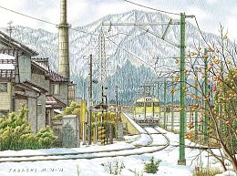 Pintoo Puzzle 1200 pieces: Tadashi Matsumoto. Persimmon Trail