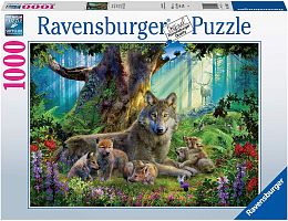 Ravensburger 1000 pieces puzzle: Wolves in the Forest