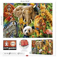 Educa 500 pieces Puzzle: Collage of wild animals