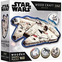 Wooden Trefl Puzzle 160 pieces: Star Wars. The Millennium Falcon