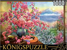 Konigspuzzle 1000 pieces puzzle: O. Dandorf. Cherry blossom bouquet