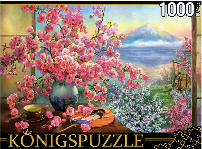 Konigspuzzle 1000 pieces puzzle: O. Dandorf. Cherry blossom bouquet РУКK1000-3819