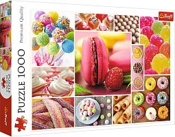 Puzzle Trefl 1000 pieces: Candy collage