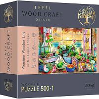 Wooden Trefl Puzzle 500 +1 details: House on the beach