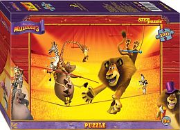 Set of 8 puzzles with 120 pieces Step: Madagascar 3