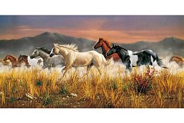 Puzzle Clementoni 13200 details: a Herd of horses