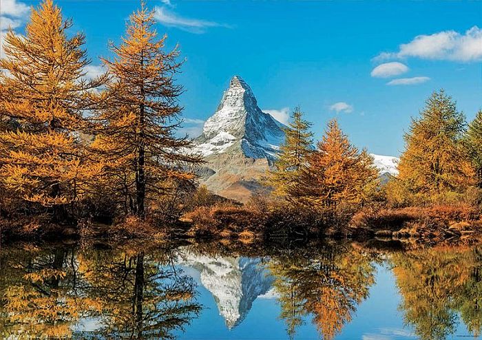 Puzzle Educa 1000 pieces: the Matterhorn Mountain in the fall 17973