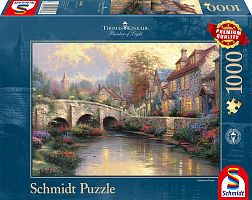 Jigsaw puzzle 1,000 pieces Schmidt Bridge. Thomas Kinkade