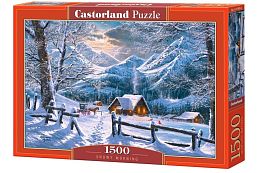 Puzzle Castorland 1500 details: Snowy morning