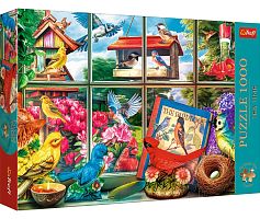 Trefl 1000 Pieces Puzzle: Tea Time. The world of birds