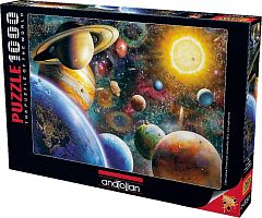 Anatolian jigsaw puzzle 1000 pieces: Planets in space