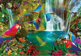 Puzzle Educa 1000 pieces Tropical parrots