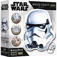 Wooden Trefl Puzzle 160 pieces: Star Wars. Stormtrooper Helmet