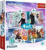 Trefl Puzzle 12#15#20#24 details: An amazing world. Frozen