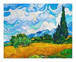 Pintoo 500 pieces puzzle: V. Gog. Wheat field with cypresses