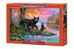 Castorland 1000 pieces puzzle: Bears on a fishing trip