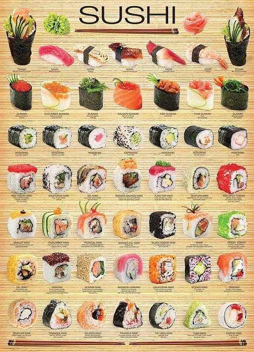 Eurographics 1000 pieces Puzzle: Sushi 6000-0597