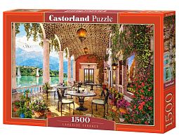 Castorland Puzzle 1500 details: Terrace on the lake shore