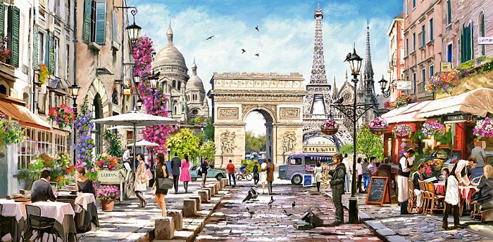 Puzzle Castorland 4000 details: the charm of Paris С-400294