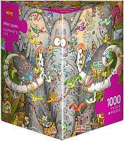 Puzzle Heye 1000 pieces: the Life of an elephant