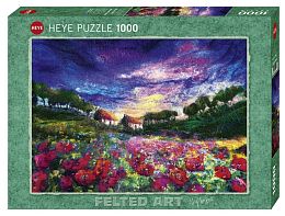 Puzzle Heye 1000 pieces: Field of poppies