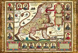 Пазл Step puzzle 1500 деталей: Карта Лев бельгийский