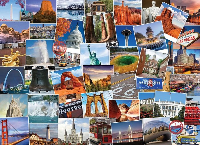 Eurographics 1000 Pieces Puzzle: Travelers Collection. USA 6000-0750