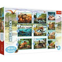 Trefl 10 in 1 Puzzle: All Dinosaurs