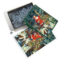 Cobble Hill 1000 pieces puzzle: A Christmas tree for animals