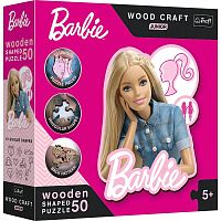 Wooden Trefl Puzzle 50 pieces: Beautiful Barbie