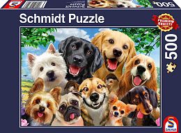 Schmidt puzzle 500 pieces: Selfie dogs