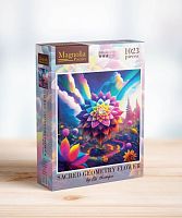 Magnolia Puzzle 1000 pieces: Flower of Sacred Geometry