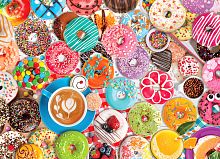 Eurographics 1000 Pieces Puzzle: Donut Party (Metal Box)